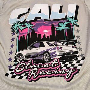 Legend Cali Street Racing Tee Jersey Henley Boy M 10/12